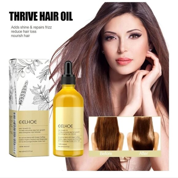 Eelhoe Organic Hair Growth Oil - Natural Formula - Picture 1 of 5